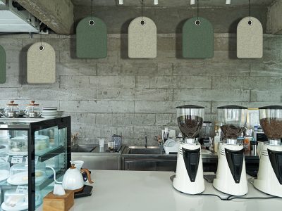 Interior design and decoration of coffee cafe bar and bakery sho